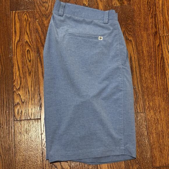 Peter Millar Shackleford Performance Hybrid Golf Shorts Swim Trunks Mens 38 Blue - Picture 4 of 11